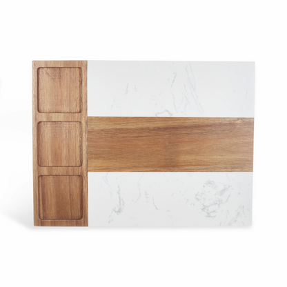 Marble and Acacia Wood Cutting Board