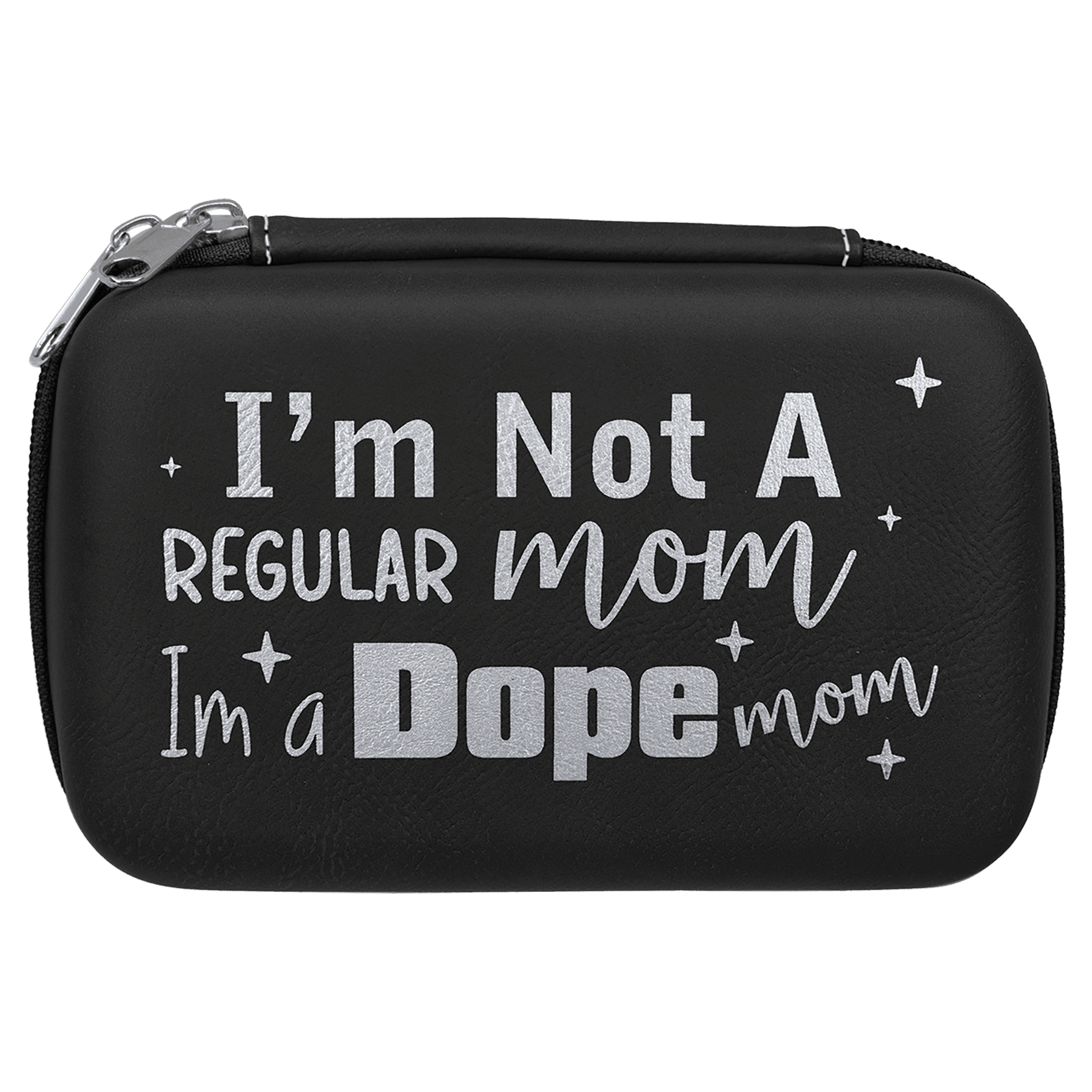 Black/Silver 7" x 4" x 2 1/2" Smoke Case